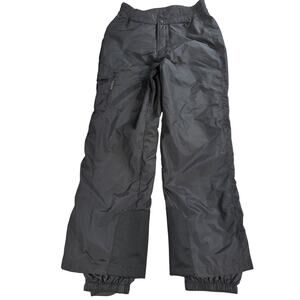 Columbia Womens Ski Snow Pants M Black Nylon Waterproof Insulated Winter Gear